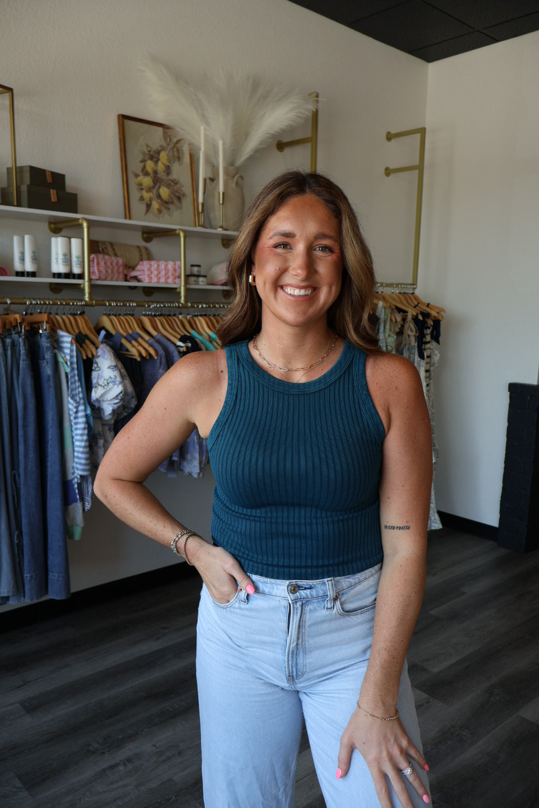 Ruby Wide Ribbed Tank Top