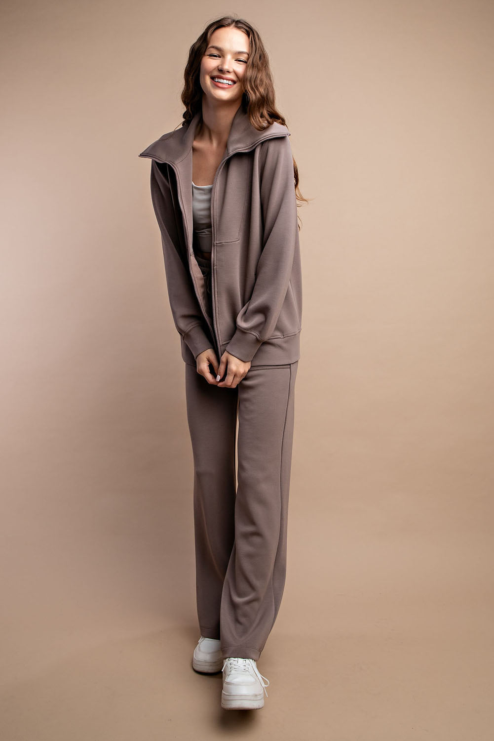 Steph Modal Scuba Full Zip Jacket