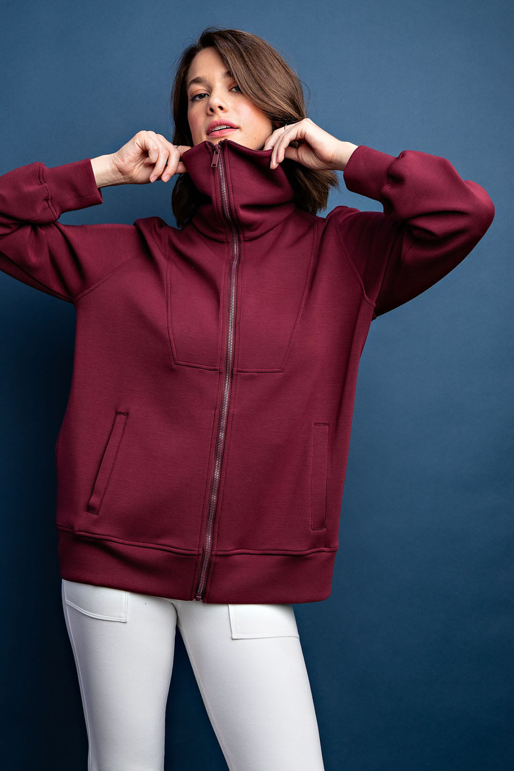 Steph Modal Scuba Full Zip Jacket