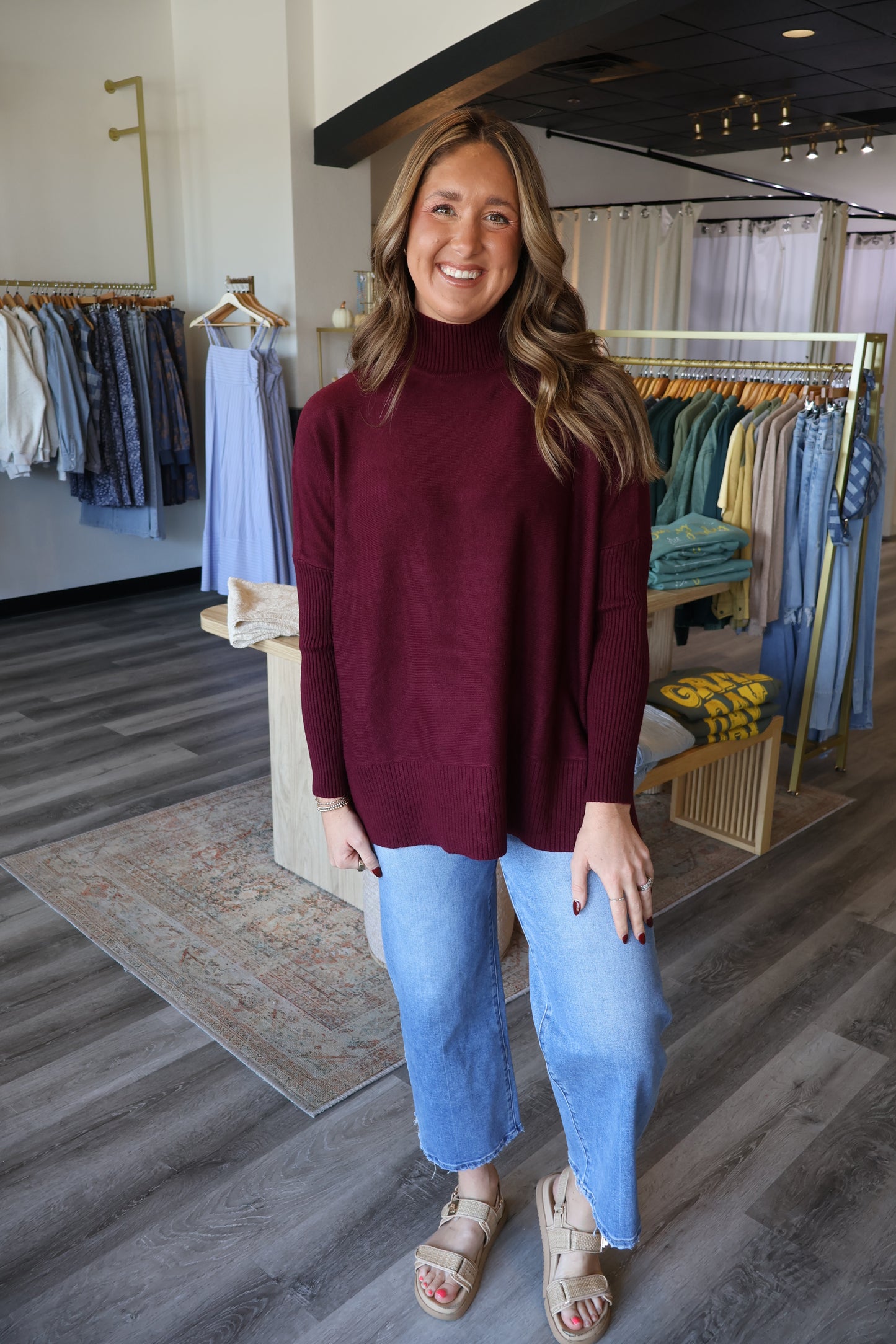 Keisha Mock Neck Sweater