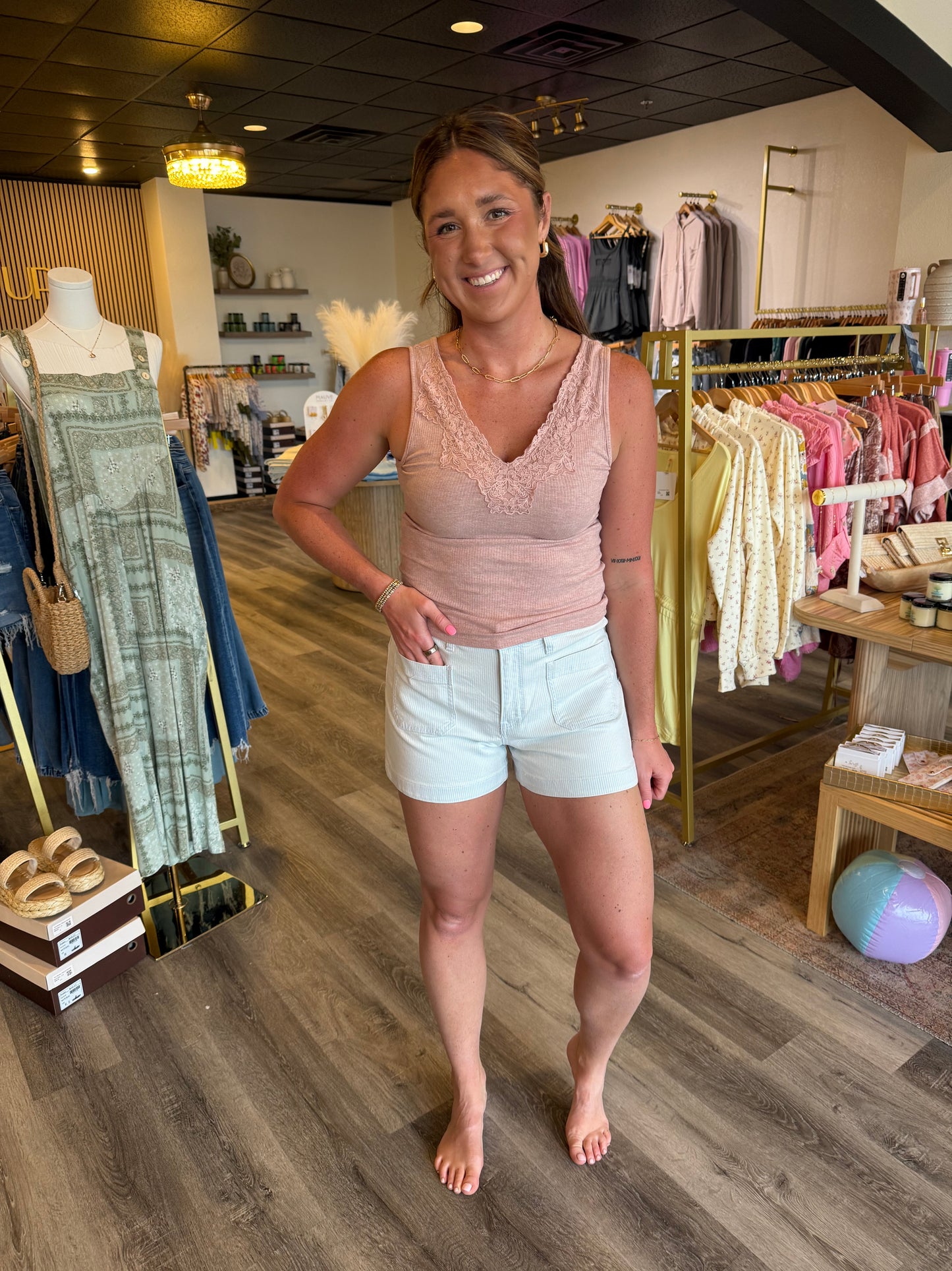 Rebecca High Rise Shorts by Vervet