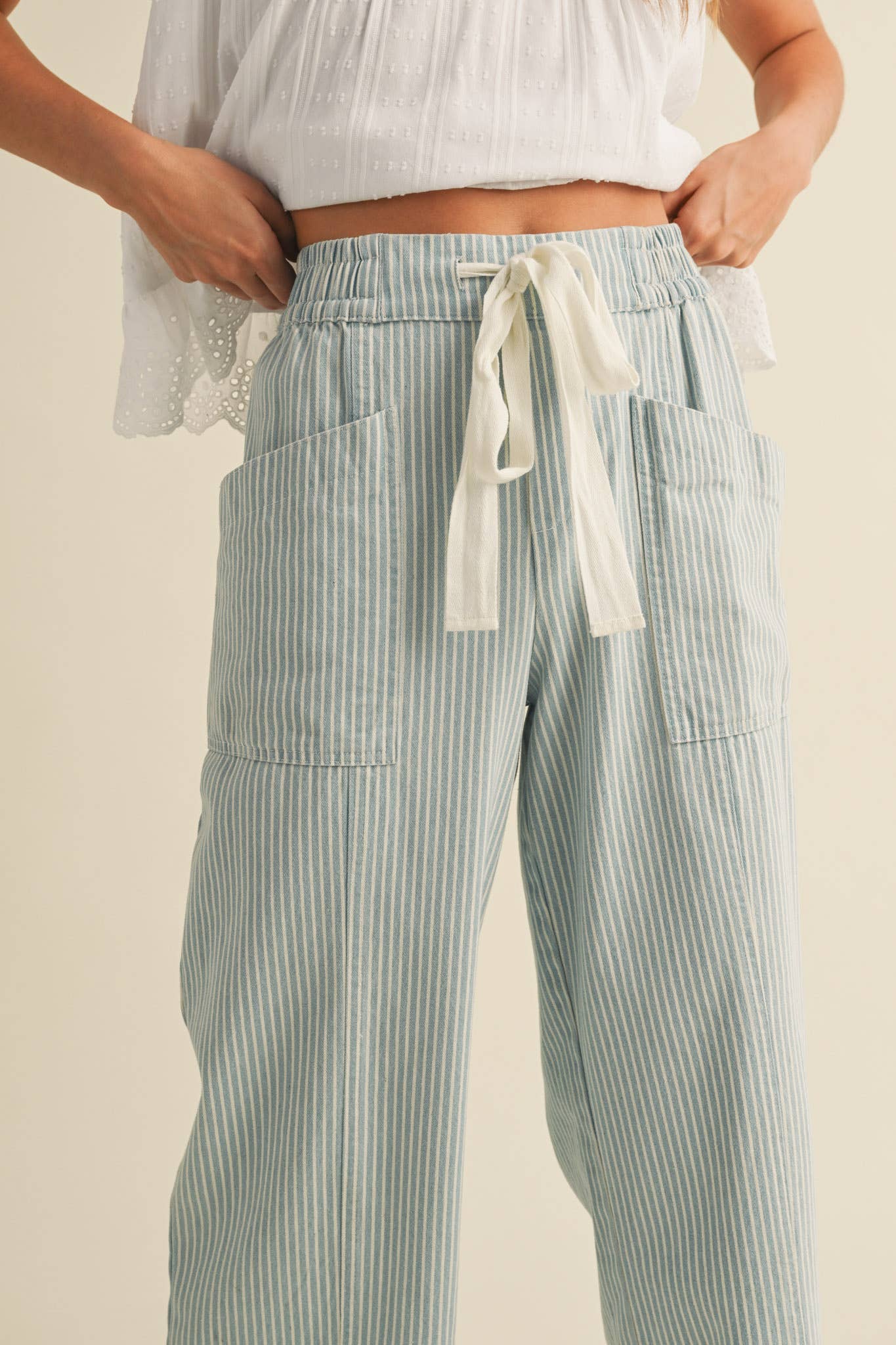Sky Wide Leg Cropped Pants