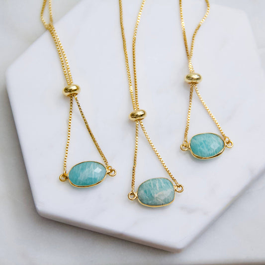 Gemstone Adjustable Bracelet