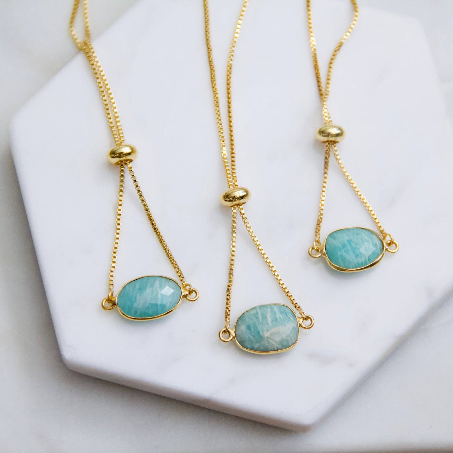 Gemstone Adjustable Bracelet