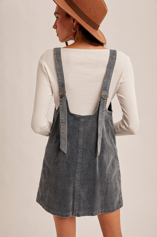 Jeanette Corduroy Overall Dress