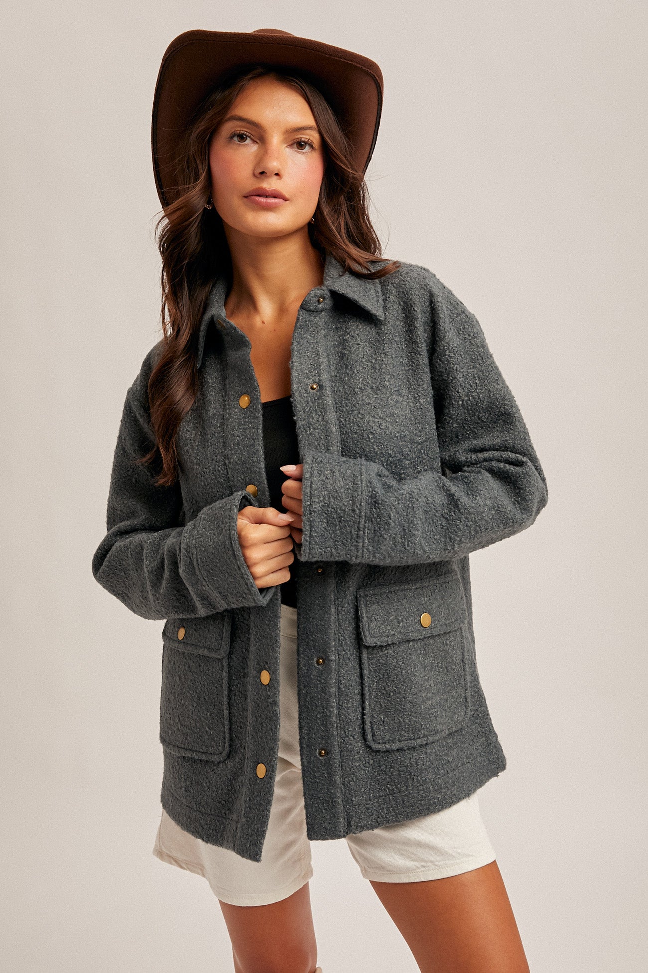 Jodi Snap Button Jacket