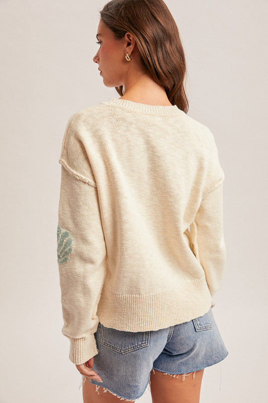 Cove Seashell Crewneck Sweater