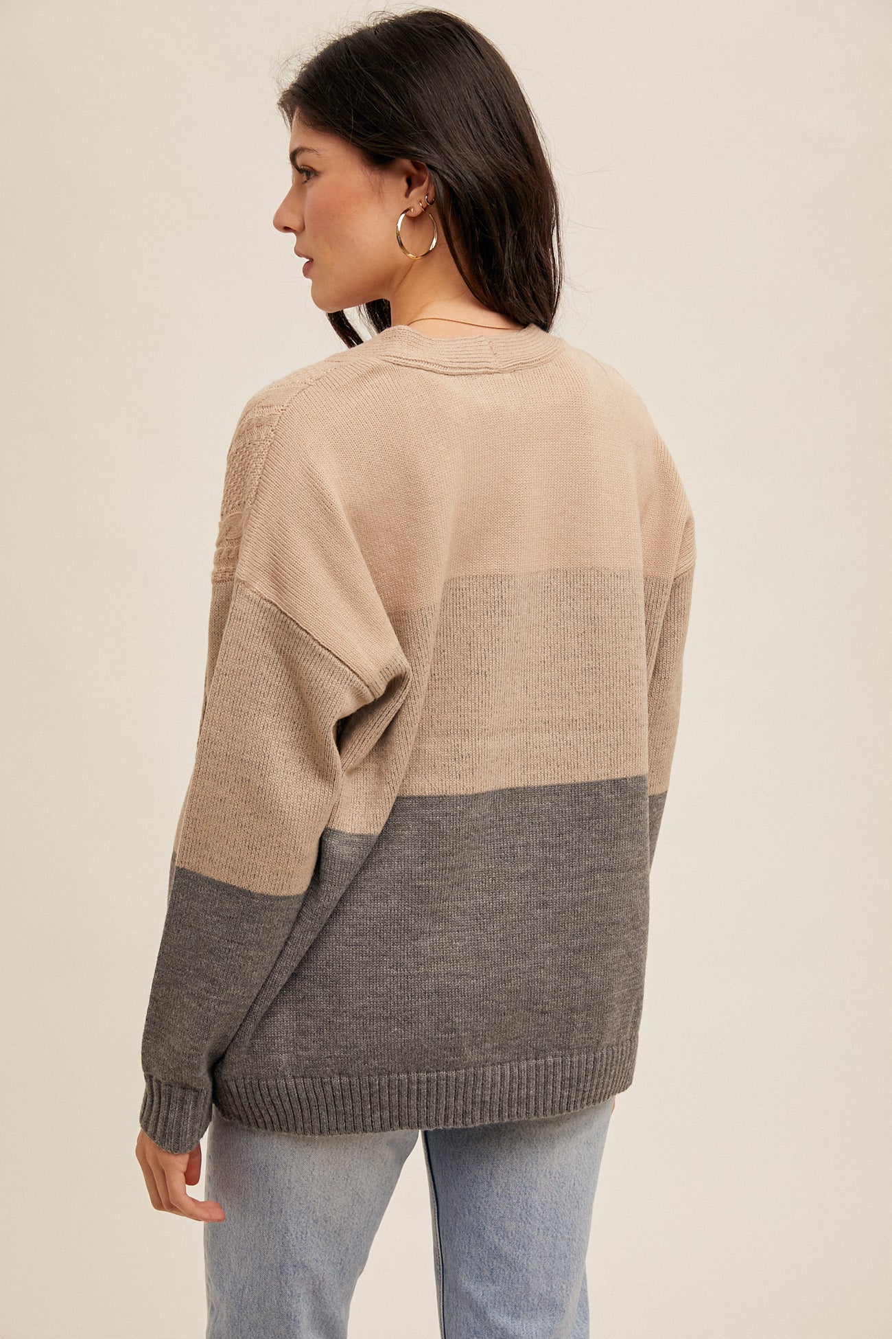 Bethy Colorblock Cardigan