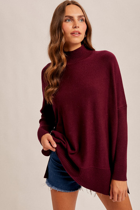 Keisha Mock Neck Sweater