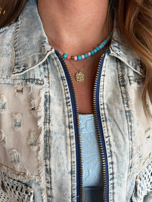 Sloane Denim Textured Jacket