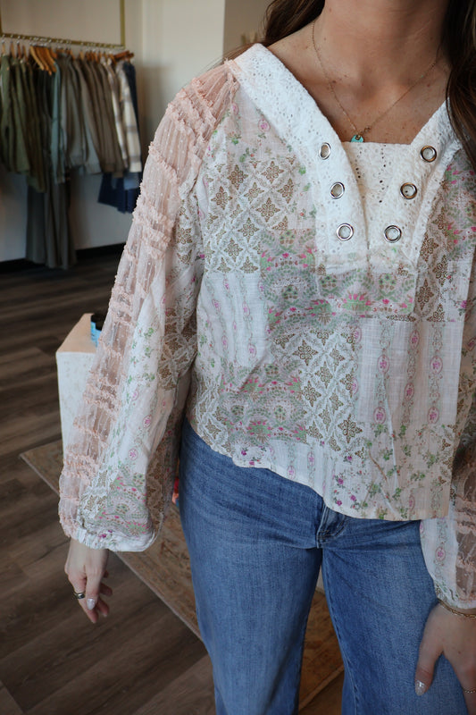 Darlene Balloon Sleeve Top