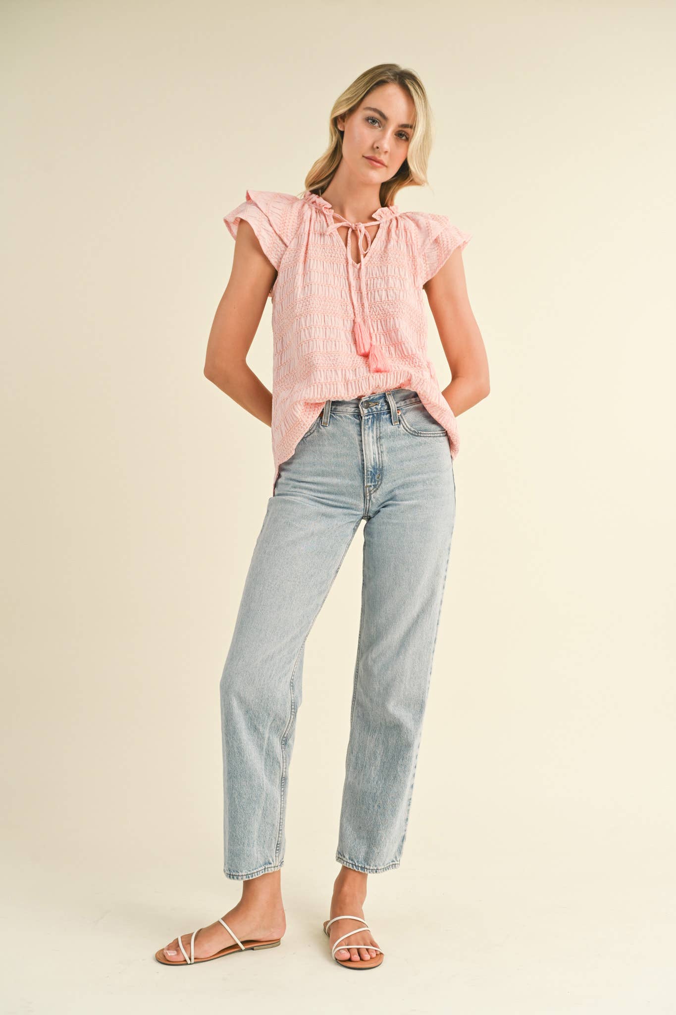 Bee Ruffle Top