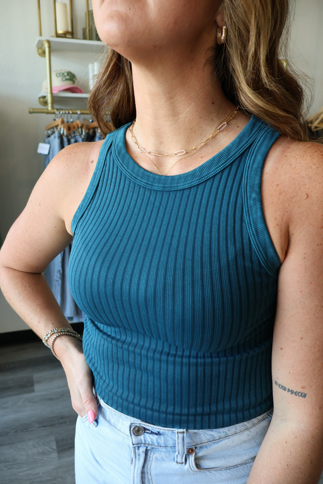 Ruby Wide Ribbed Tank Top