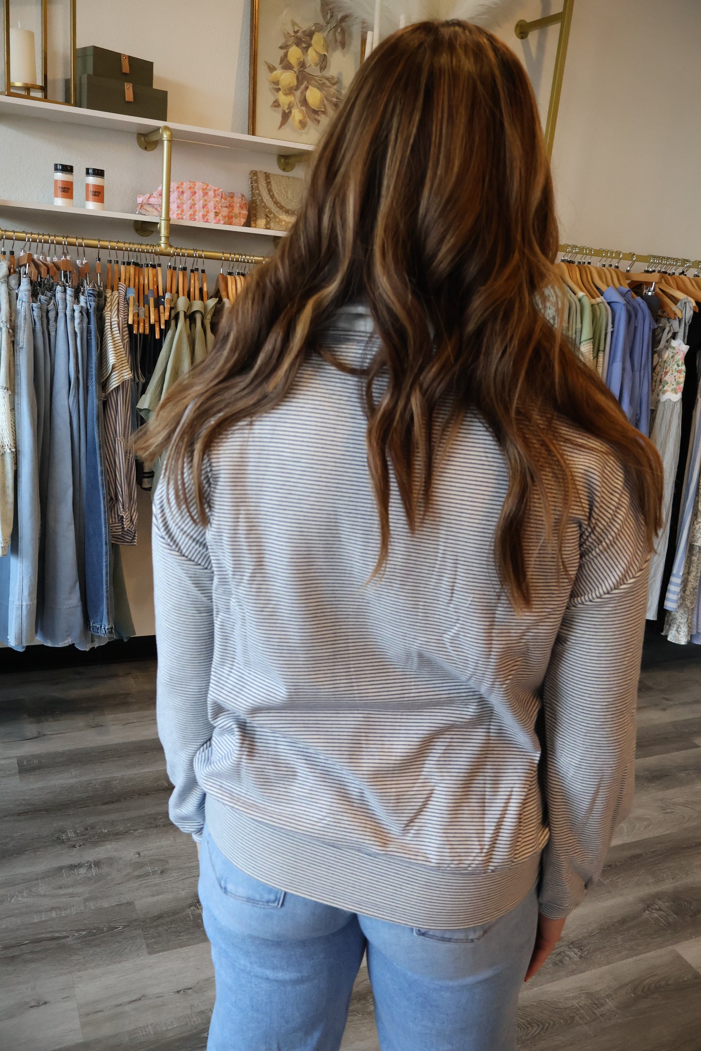 Leah Striped Pullover