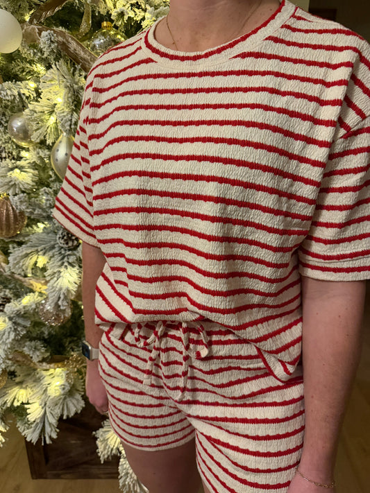 Marnie Striped Short Sleeve Short Set