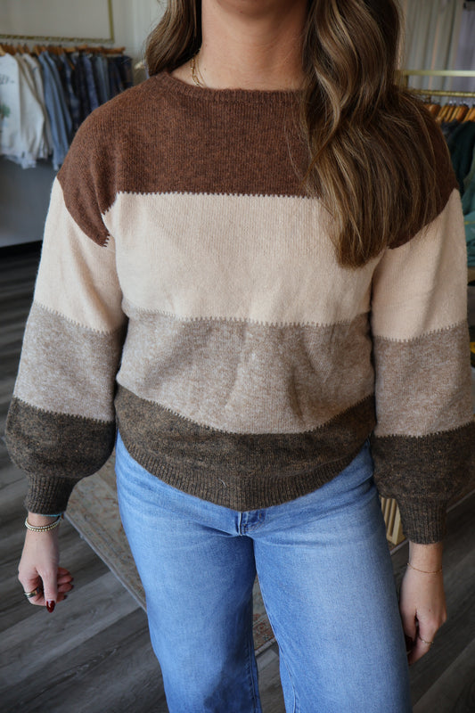 Jeanette Color Block Sweater