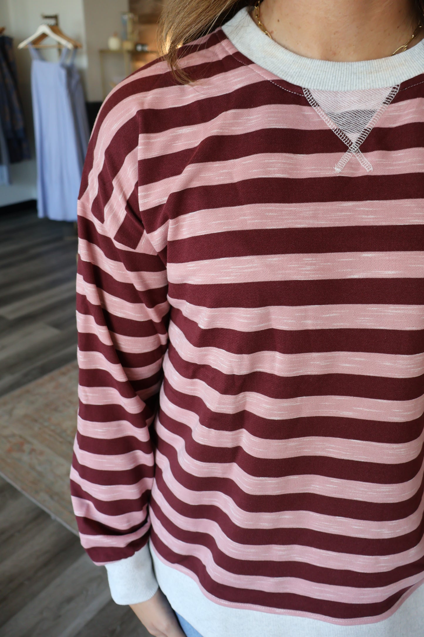 Jodine Color Contrast Crew