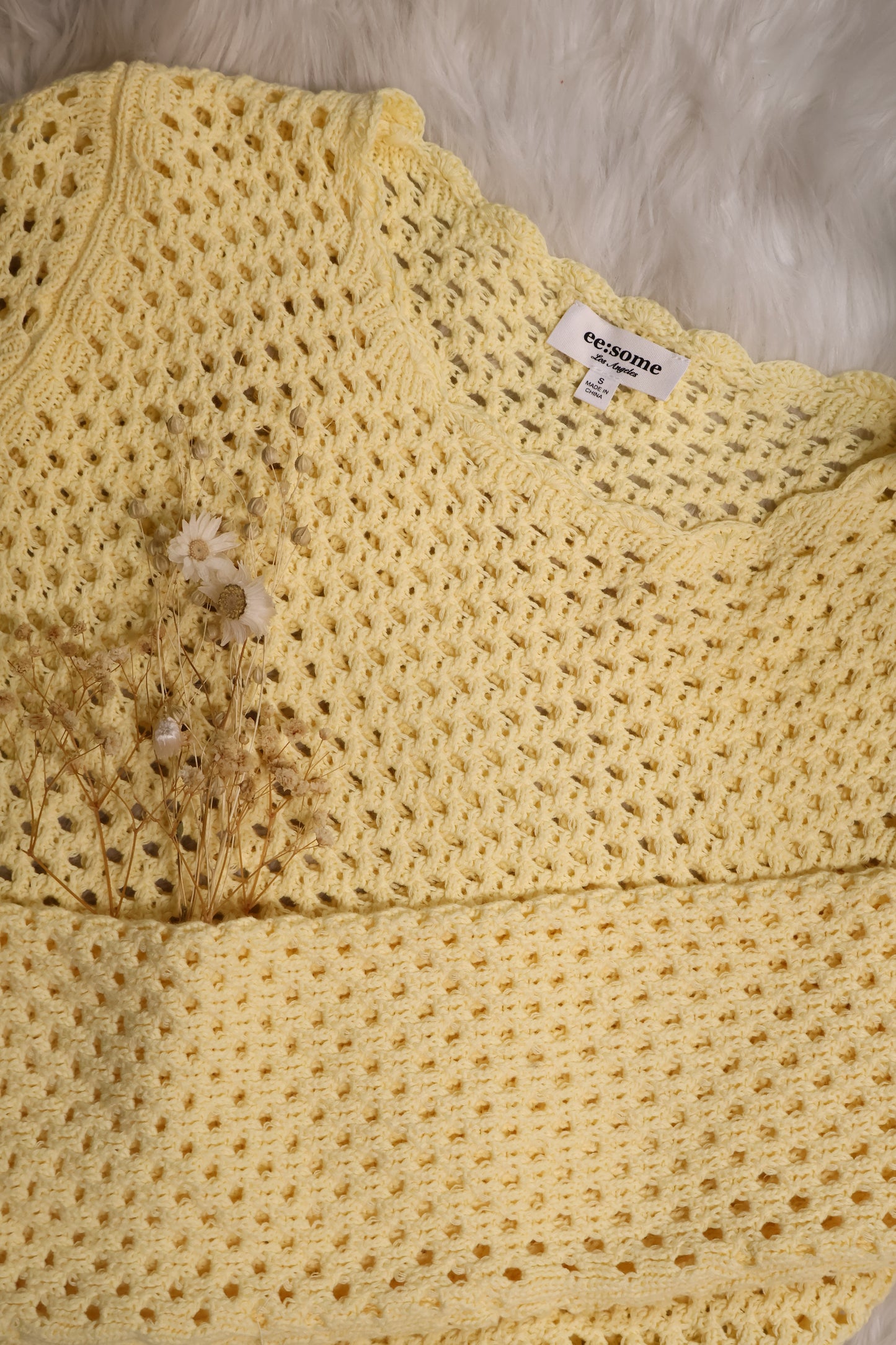 Cassie Scallop Trim Sweater