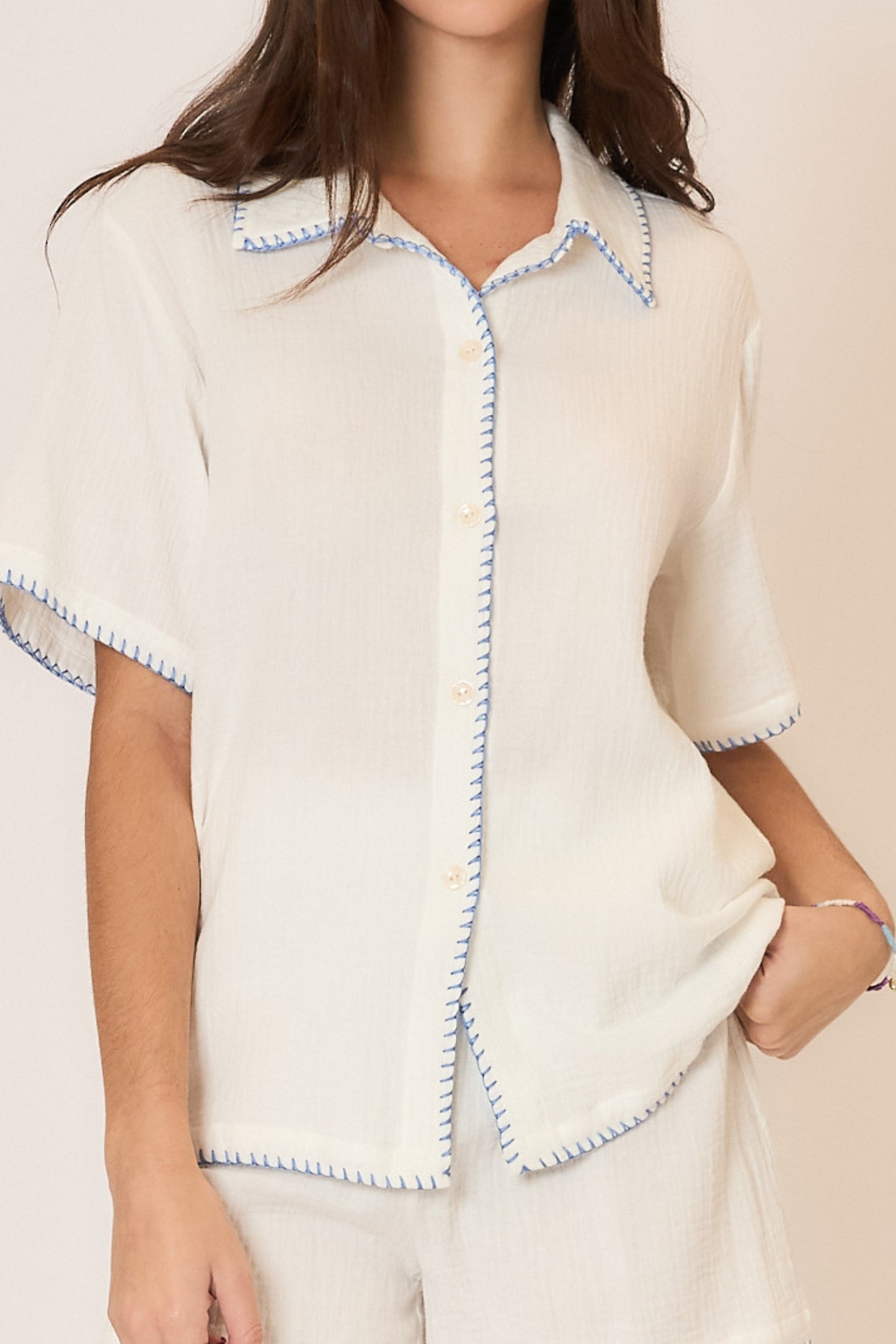 Elle White Shirt