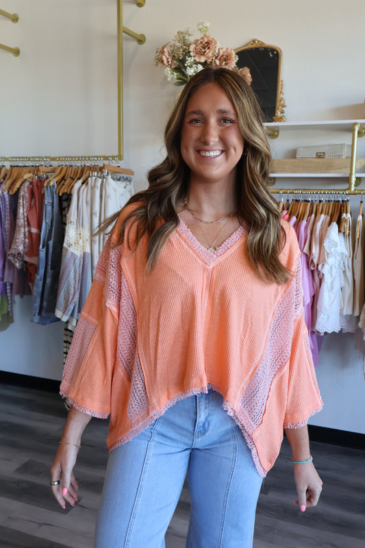 Allen Rib Contrast Top