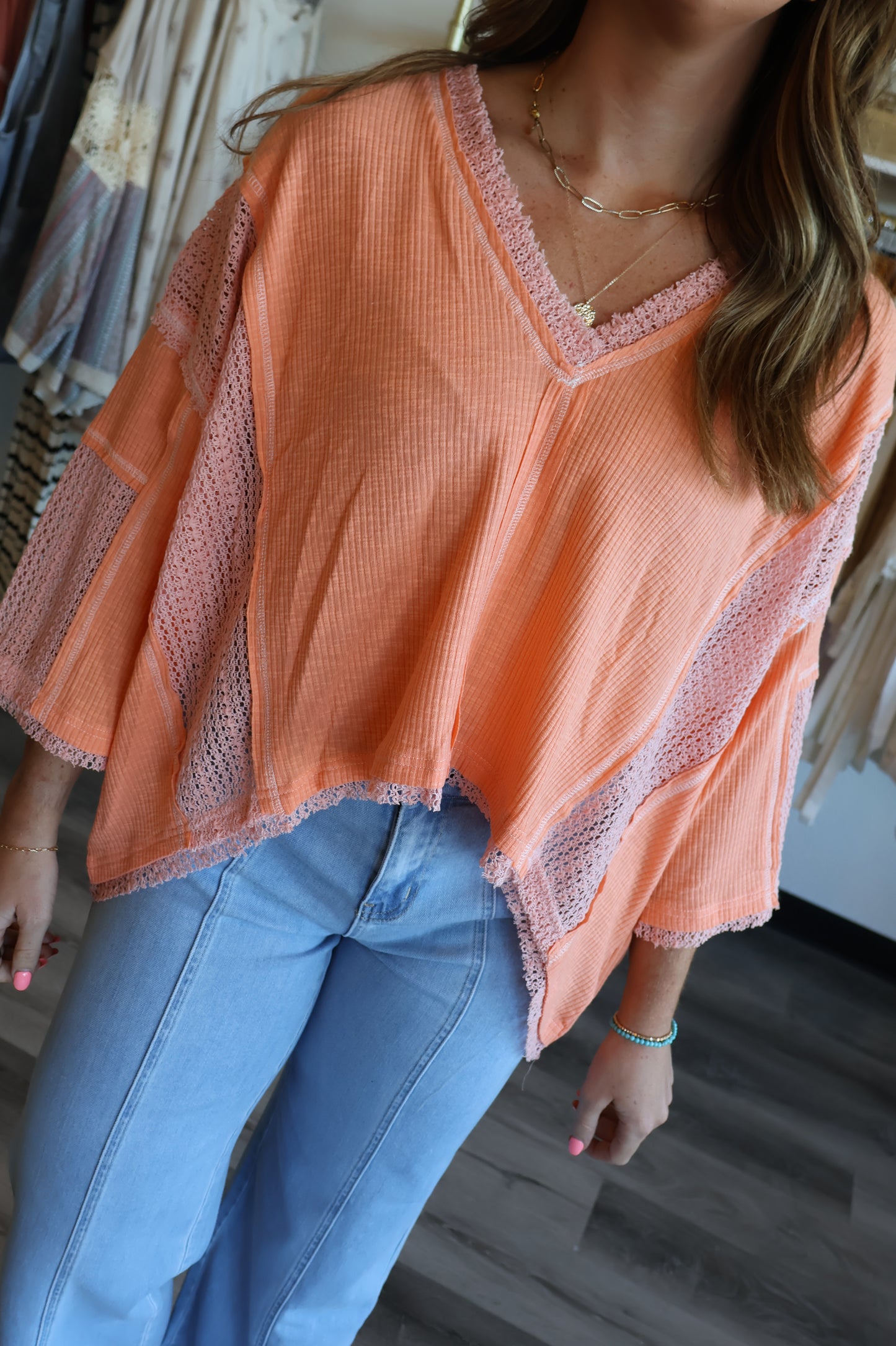 Allen Rib Contrast Top