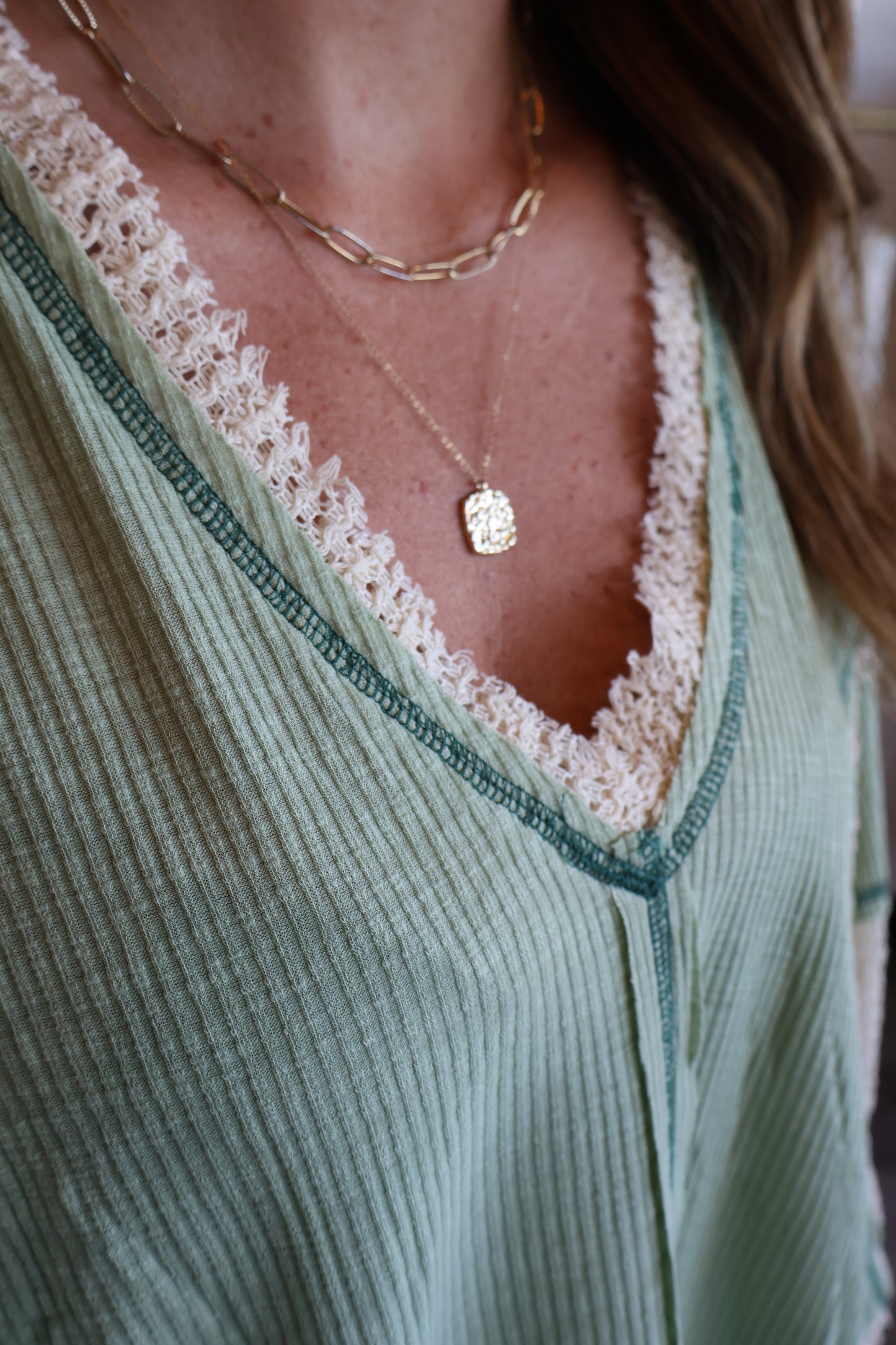 Allen Rib Contrast Top