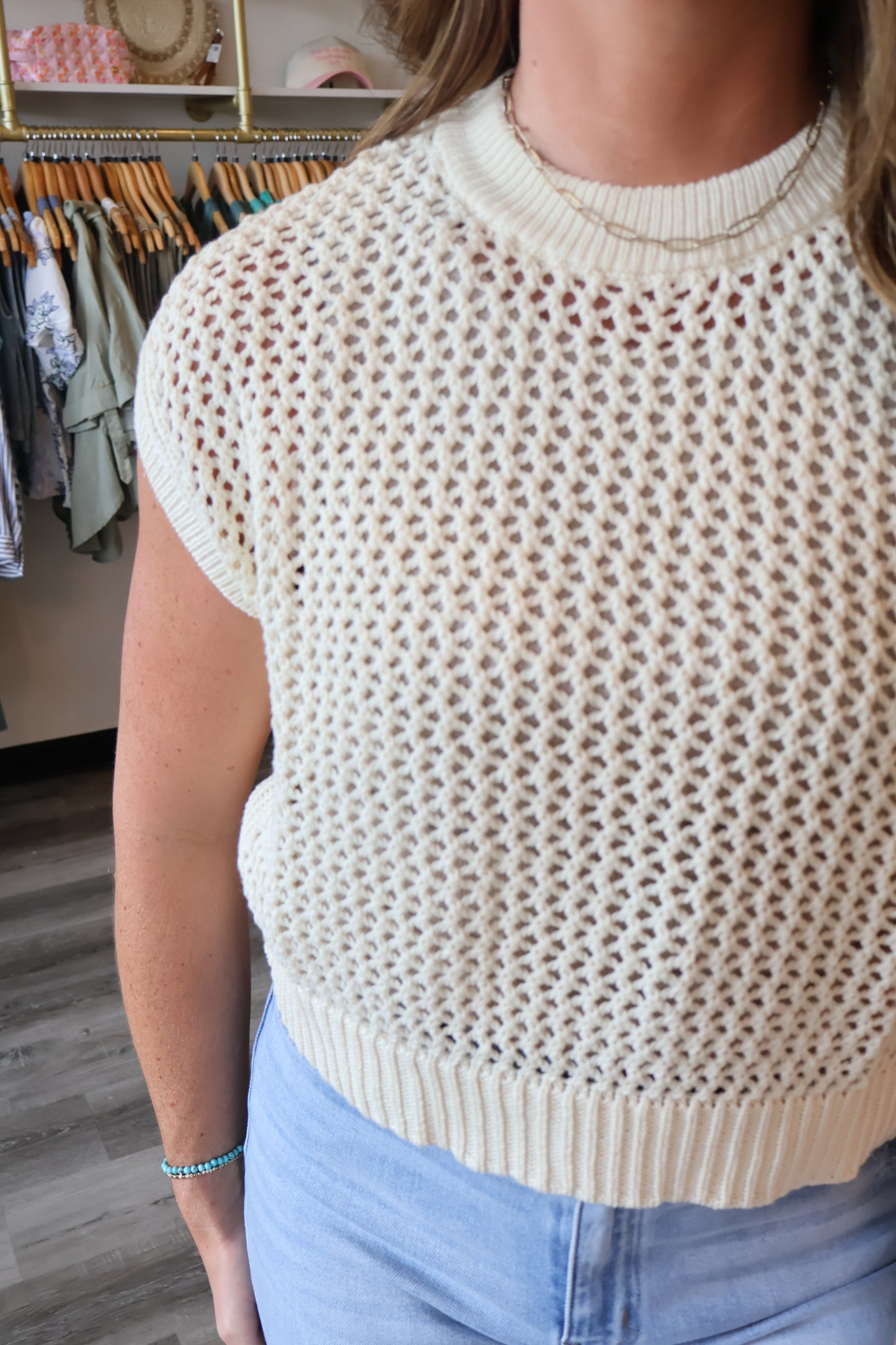 London Crochet Knitted Top