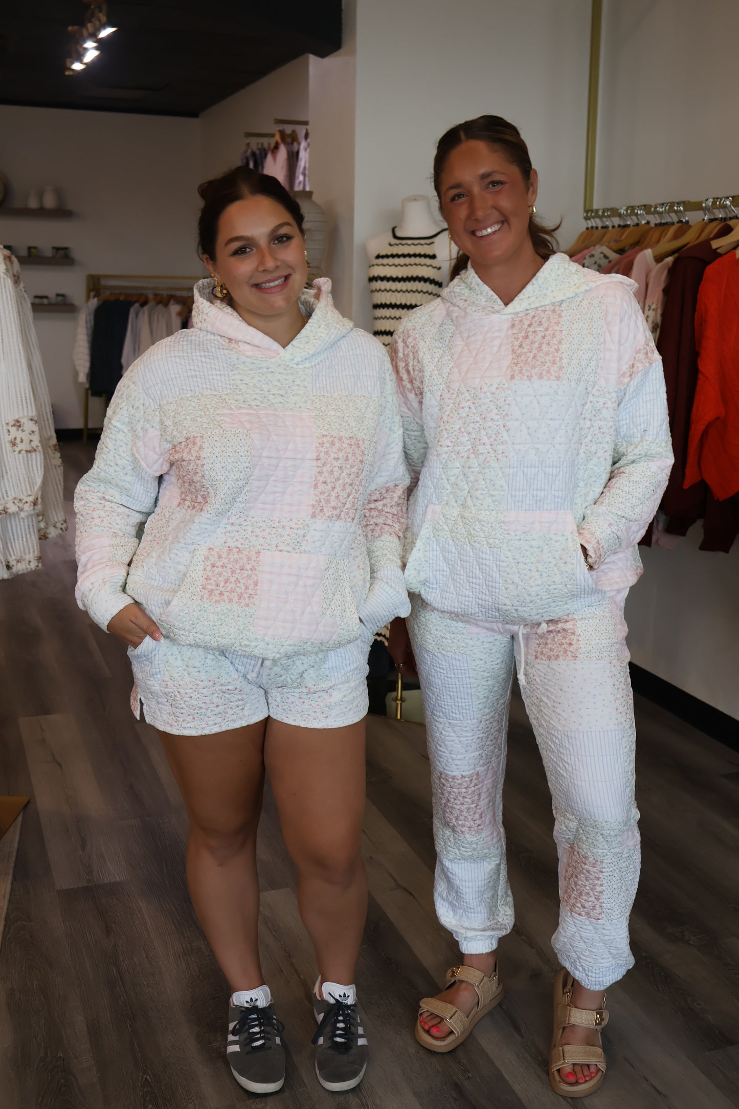 Quilted Pastel Joggers