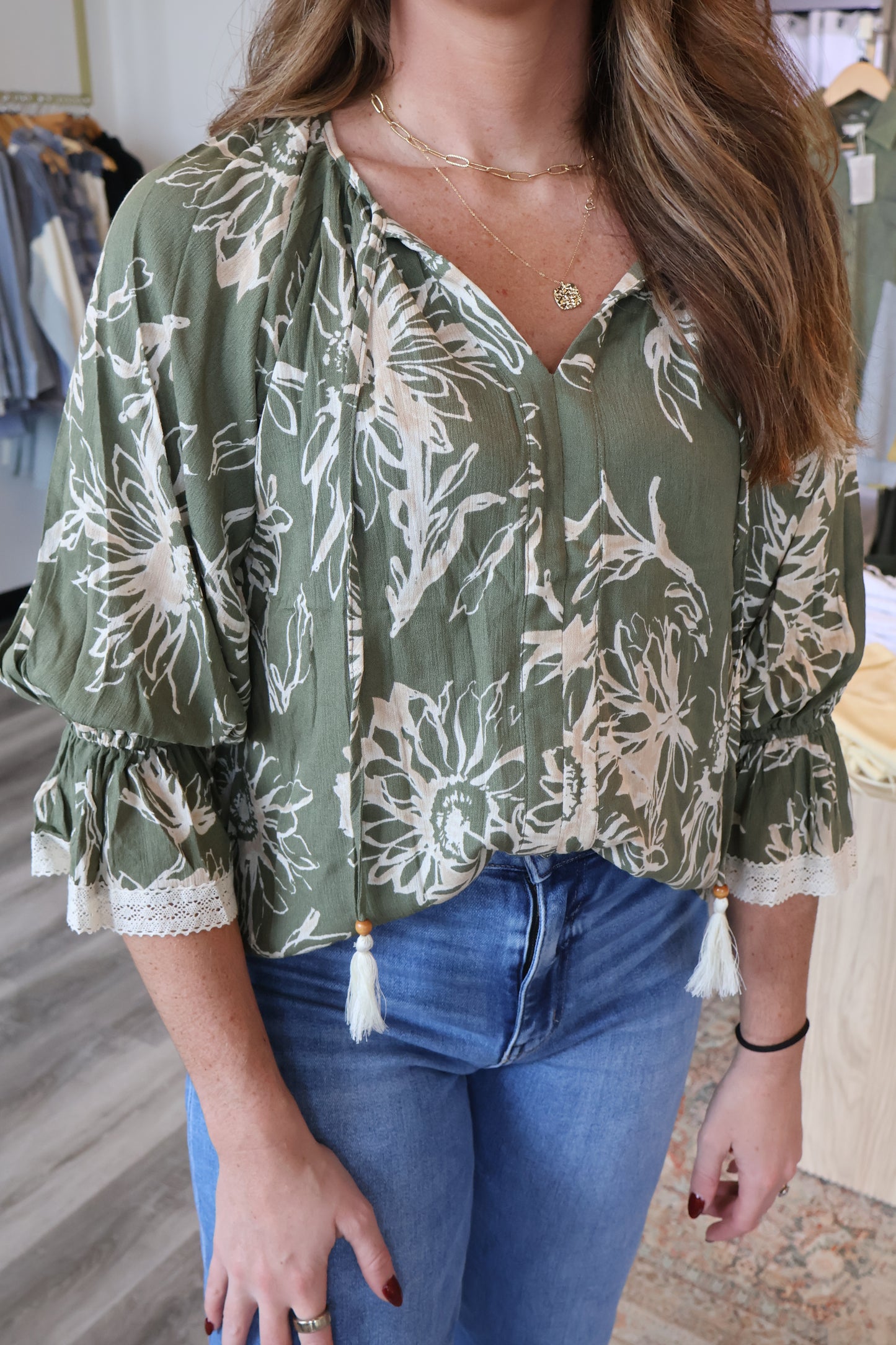Briana Floral Printed Blouse
