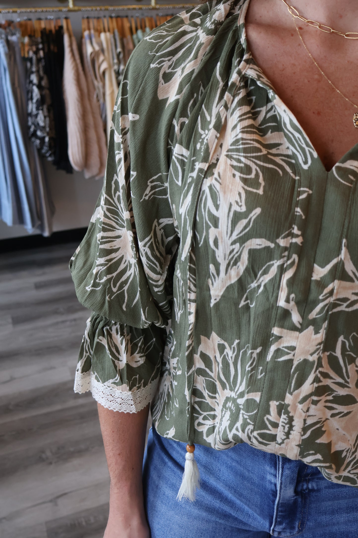 Briana Floral Printed Blouse