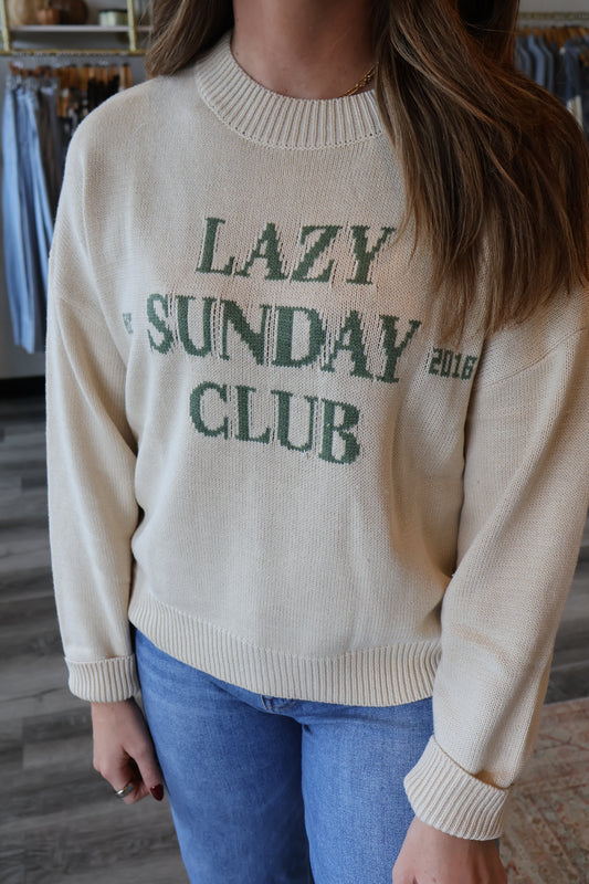 Lazy Sunday Club Sweater