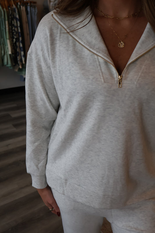 Mac French Terry High Neck Zip Up