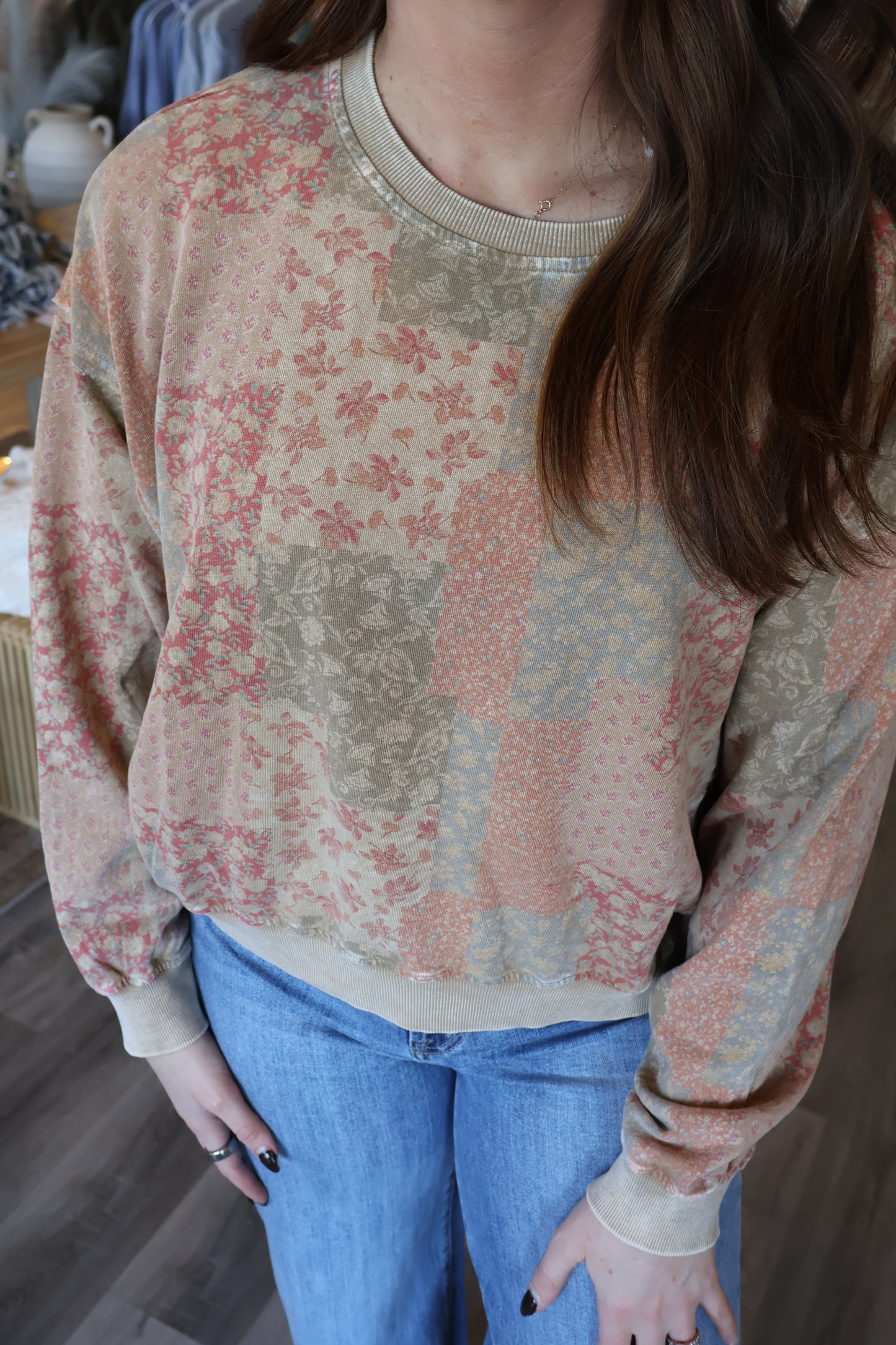 Olivia Floral Pullover