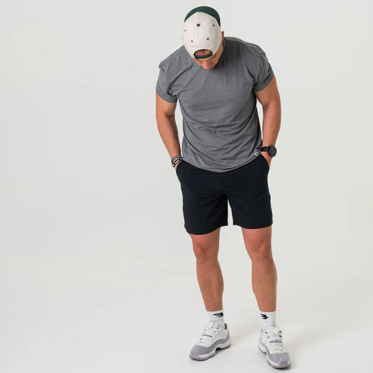 Burlebo Everyday Short - Black (7in Inseam)