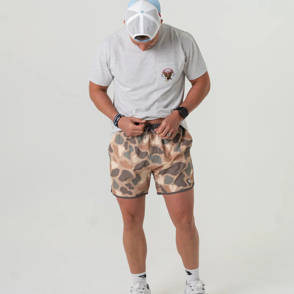 Burlebo Pintail Camo Swim Trunks