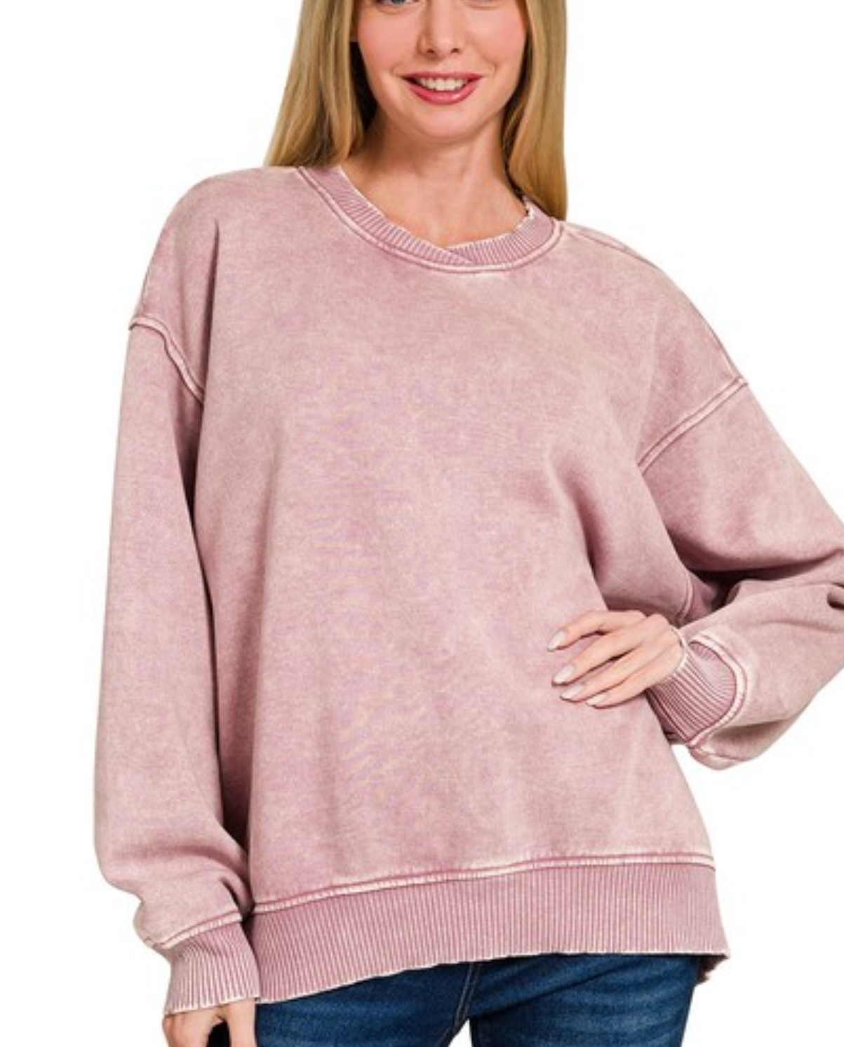Melissa Oversized Fleece Pullover