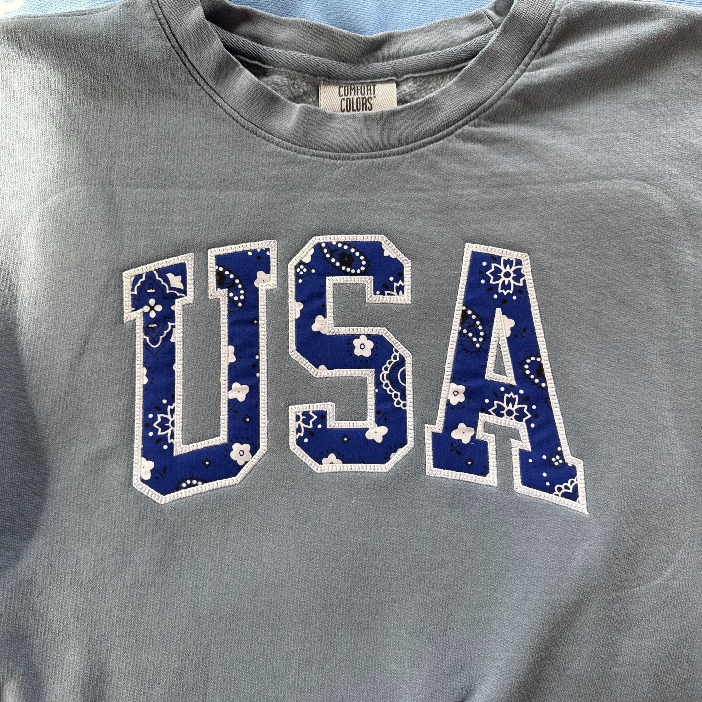 Bandana Embroidered Crewneck