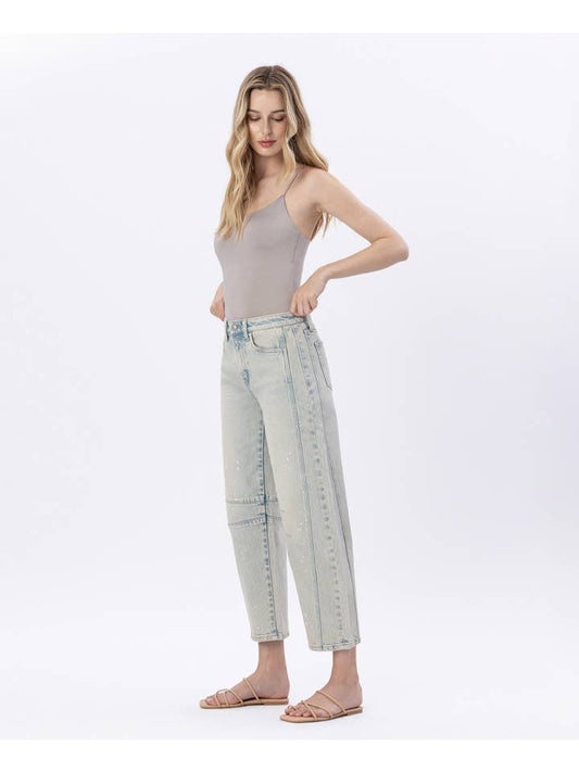 Jess High Rise Barrel Leg Jeans