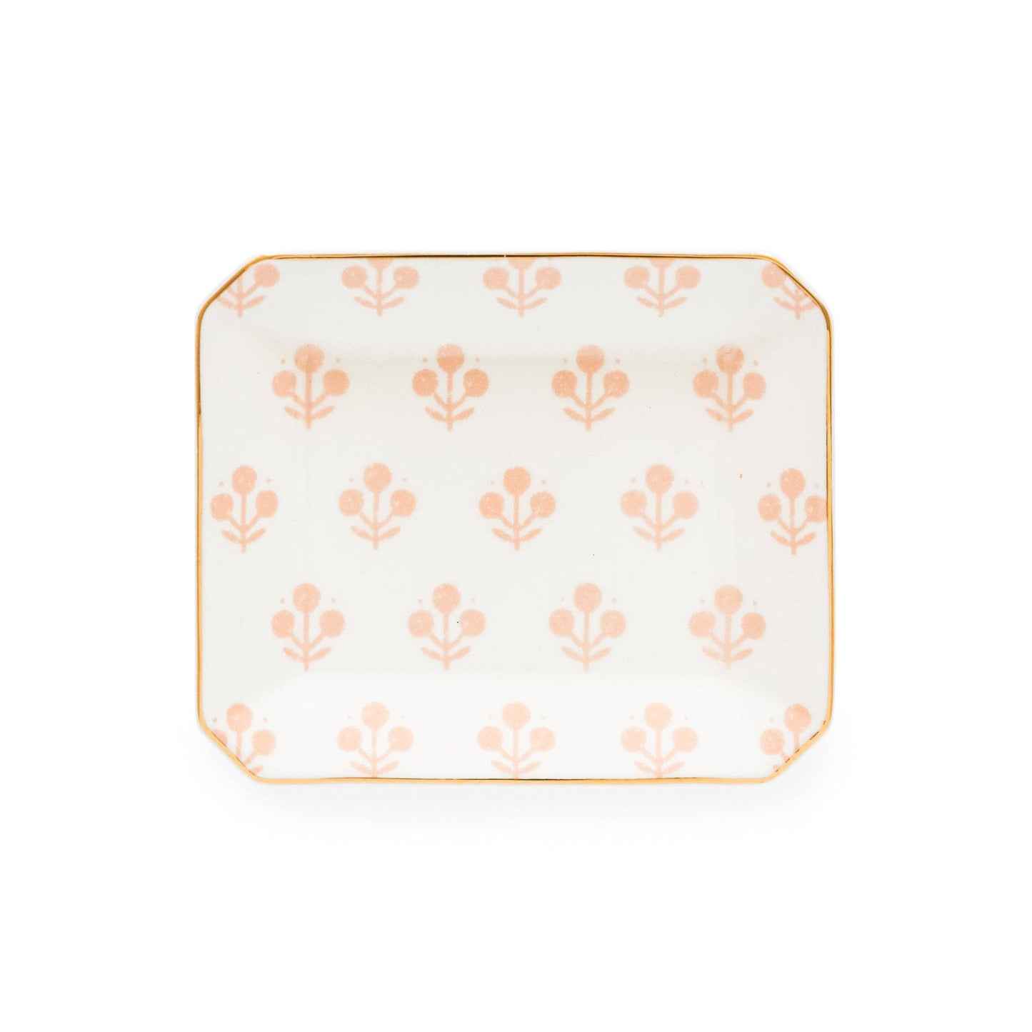 Small Trinket Tray, Rose Floral