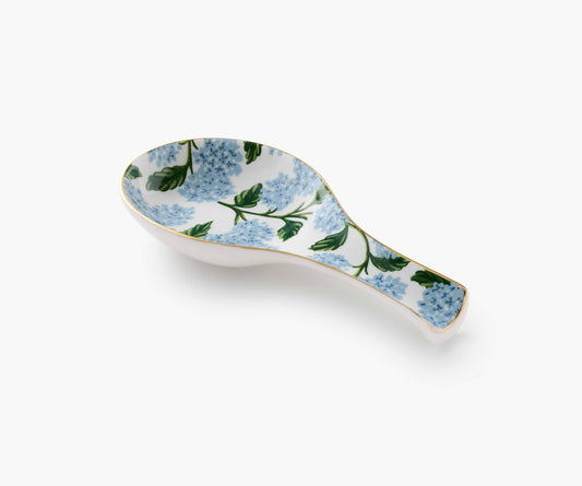 Hydrangea Porcelain Spoon Rest