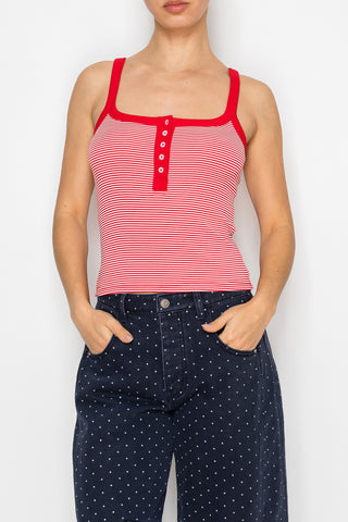 Harley Pin Striped Tank Top