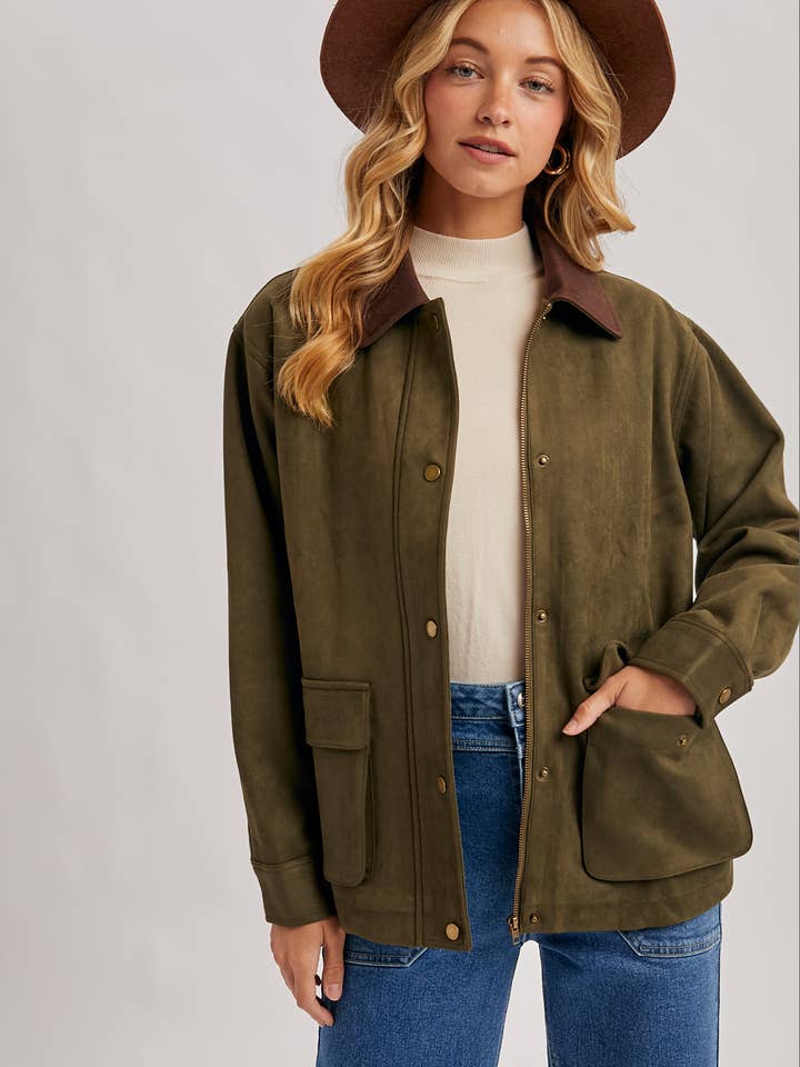 Lisa Faux Suede Jacket