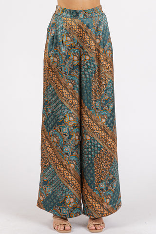 Jade Paisley Pants