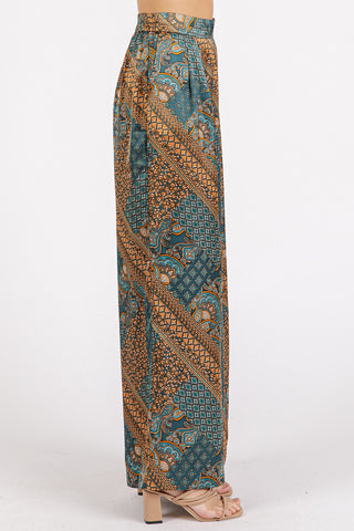 Jade Paisley Pants
