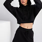 Valerie French Terry Cropped Hoodie