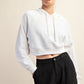 Valerie French Terry Cropped Hoodie