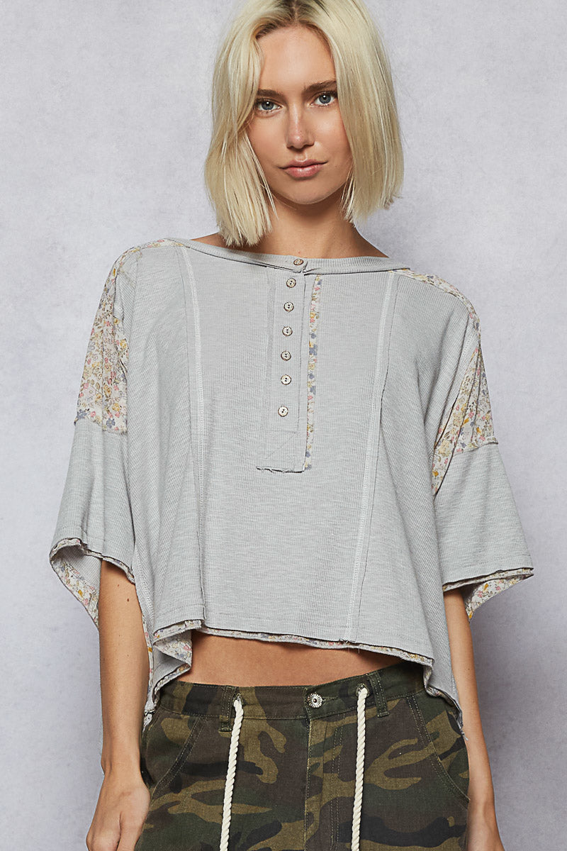 Cora Floral Round Neck Short Sleeve