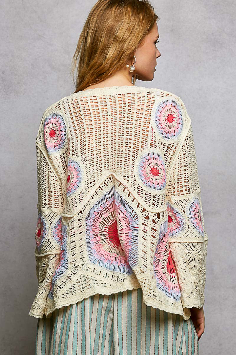 Maisie Open-Weave Pullover