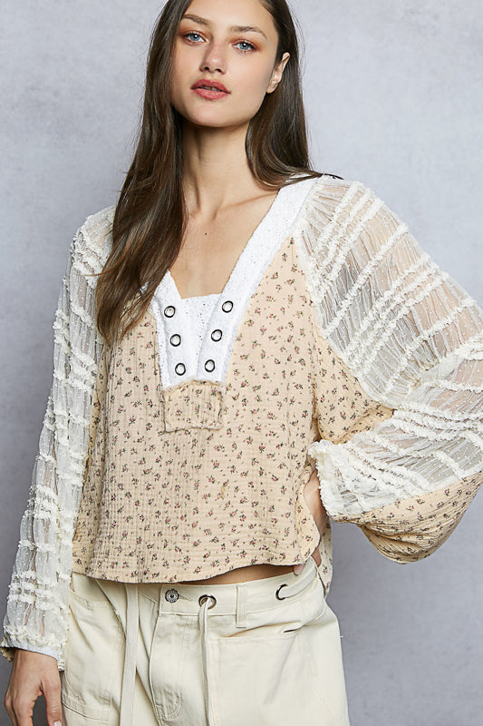 Darlene Balloon Sleeve Top