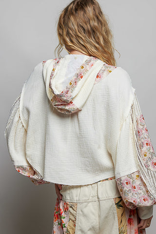 Charlotte Frayed Button Up
